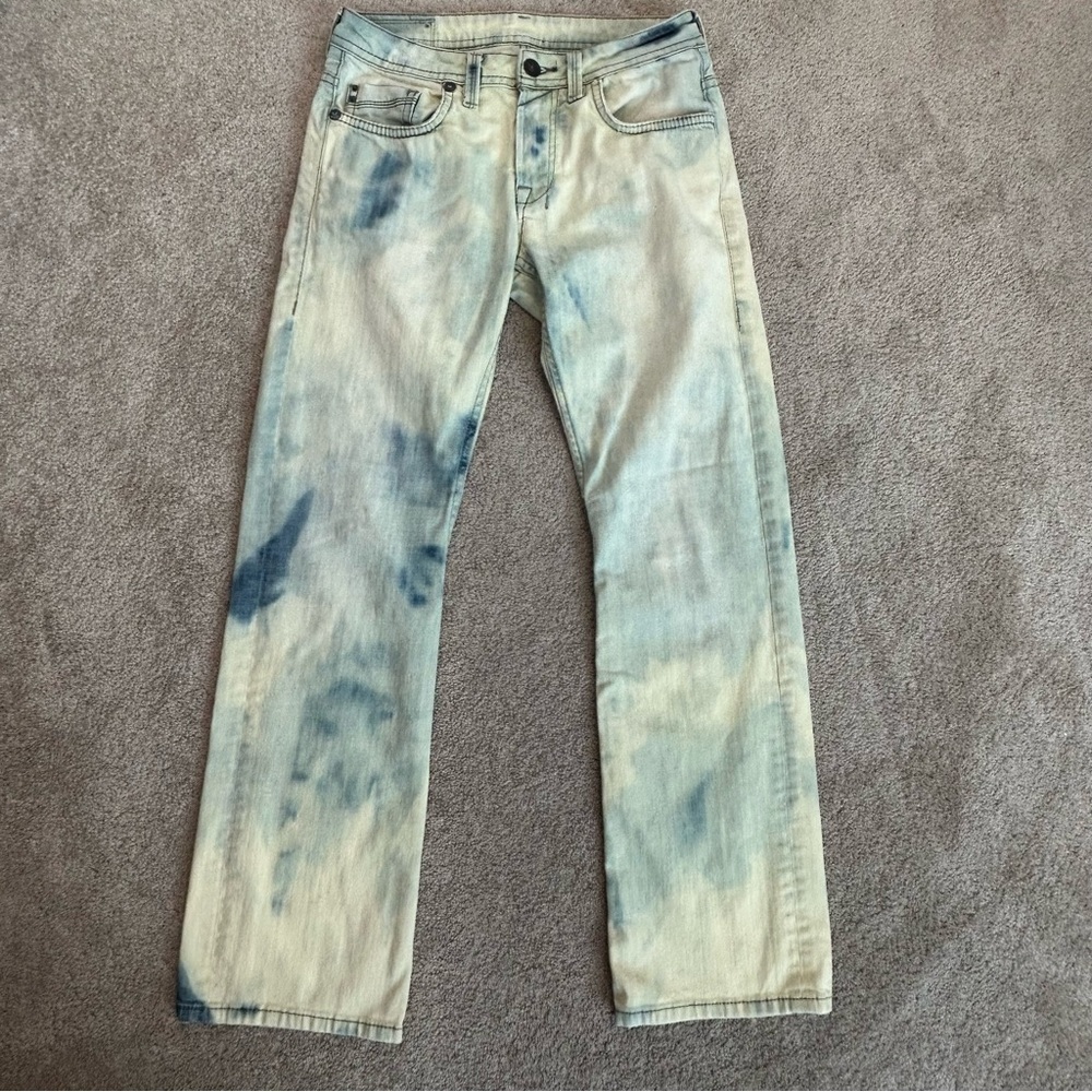 Buffalo David Bitton travis jeans acid wash stone wash